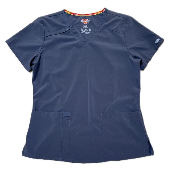 Women's Dickies EDS Essentials V-Neck Scrub Top - Pewter - Picture 3 of 4